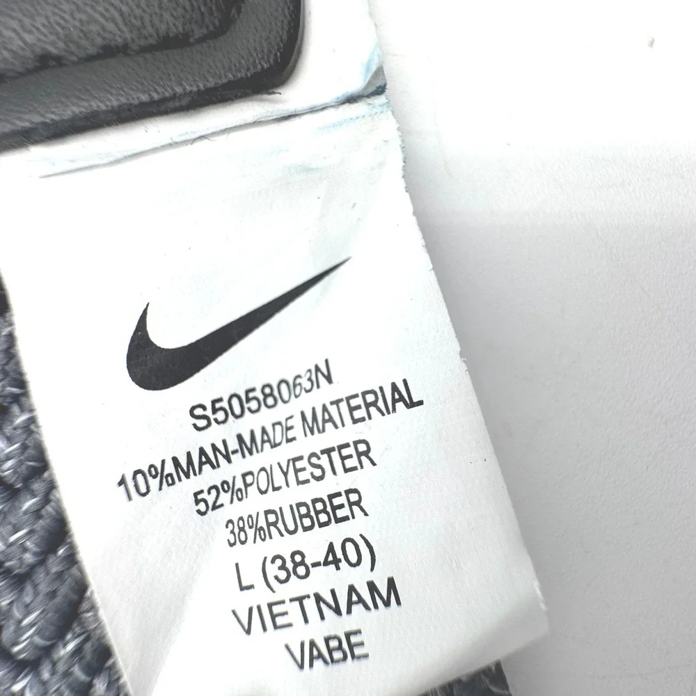 NIKE Men's Large 38-40 Gray G-Flex Woven Braided Stretch Belt Golf Adjustable